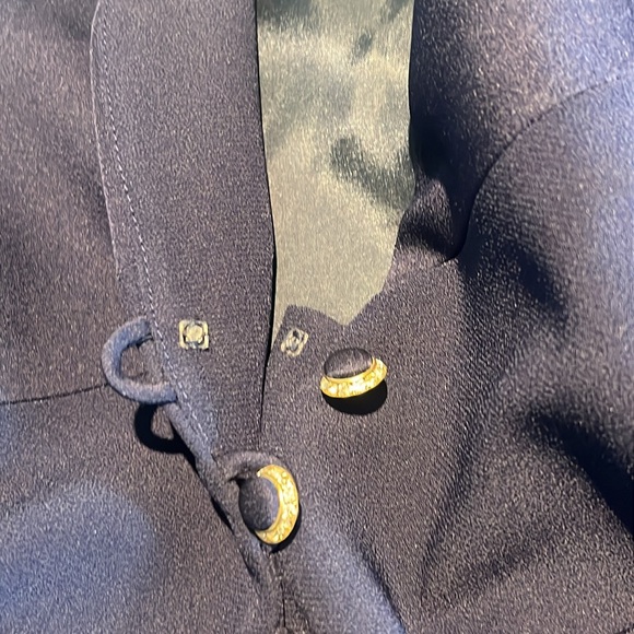 Frascara Vintage Navy Blue Evening Blazer Jacket - Picture 9 of 12